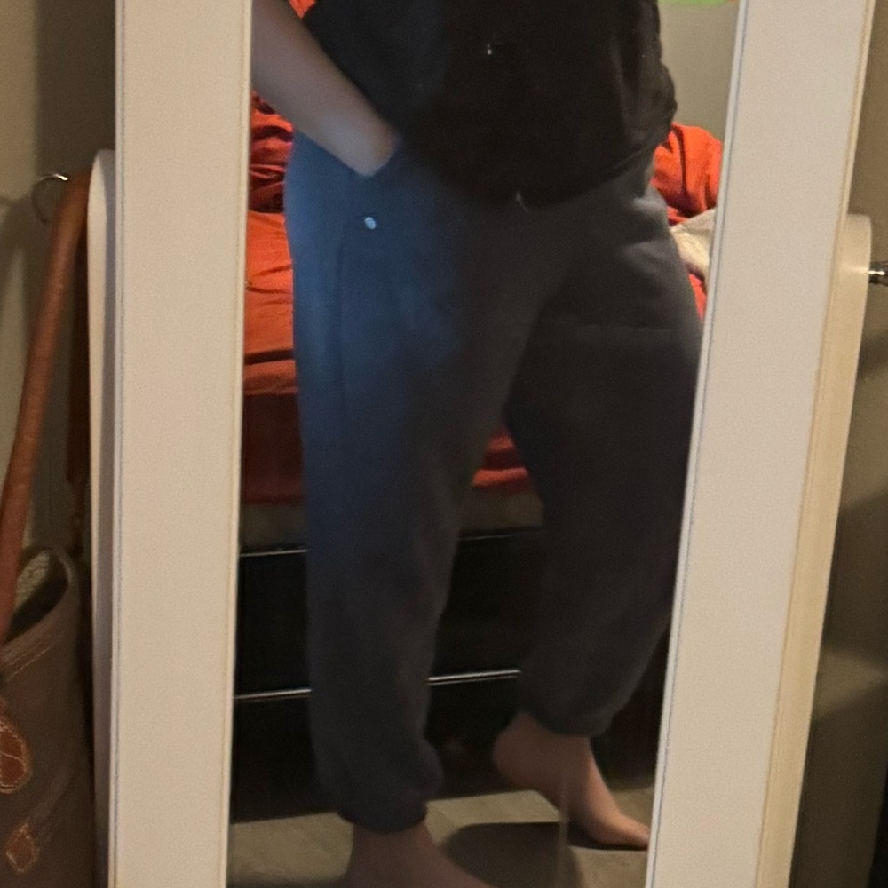 Blue sweatpants